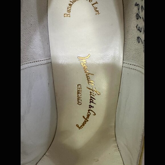 NWTs Deadstock 60s Mint Green Christian Dior Marshall Field's Stilett Leather 8 - Picture 6 of 13